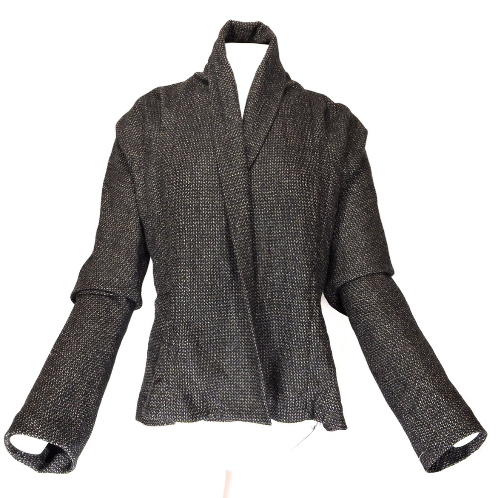 BLUE DEEP 🇮🇹 WOMEN'S BLACK WOOL JACKET